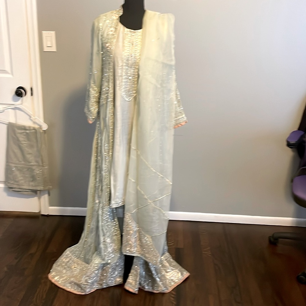 Sheluarkamis gown indian formal dress - rhinestone full set